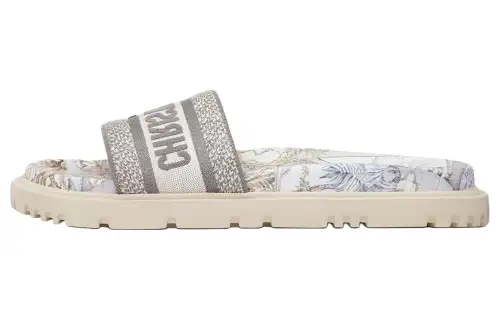 DIOR Dway EVA Quick Dry Slide Slippers Women's White Gray