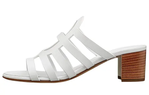HERMES Slide Slippers Women's White