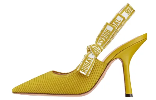 DIOR J'Adior Slim Heel High Heels 7cm Women's Yellow