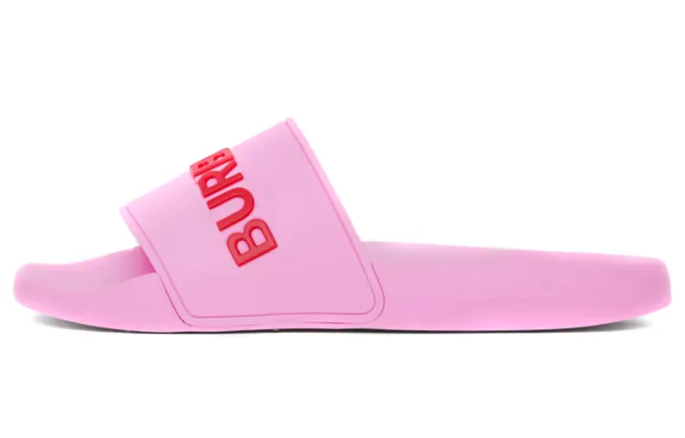 Burberry Embossed Logo Slides Bubblegum Pink Women's