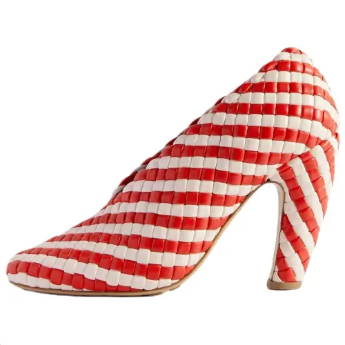 Bottega Veneta Irregular Heel High Heels 10cm Women's Red