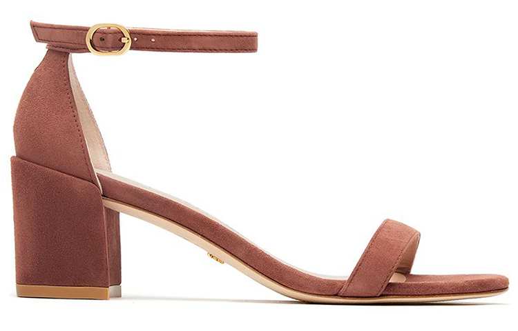 Stuart Weitzman/SW Leather One Strap Sandals Women's Red