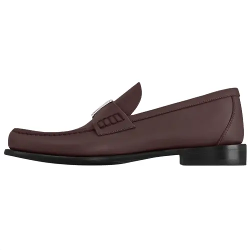 LOUIS VUITTON Major Calfskin Loafers Men's Brown