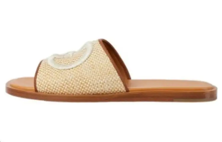 GUCCI Slide Slippers Men's Beige Brown
