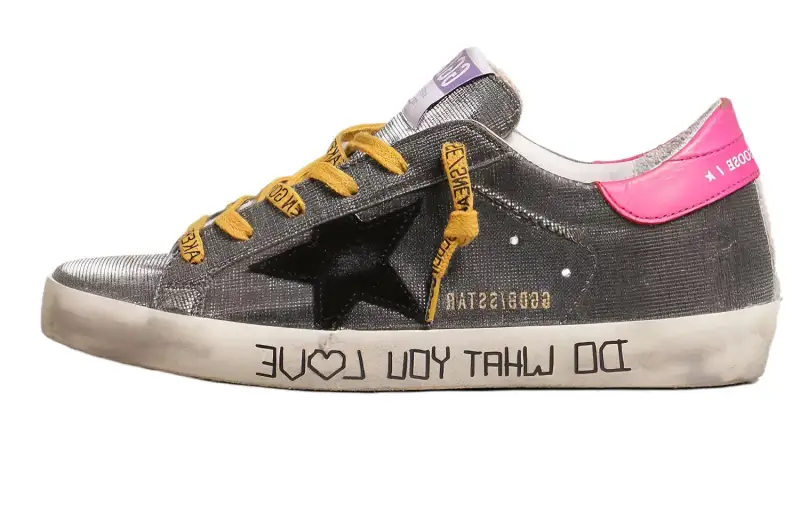 Golden Goose Stylish Skateboarding Shoes Women's Gray Black