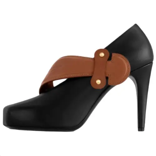 LOUIS VUITTON Legacy Slim Heel High Heels 9cm Women's Black