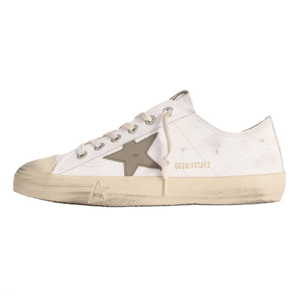 Мужские кеды Golden Goose V-Star 2 (бежевые)