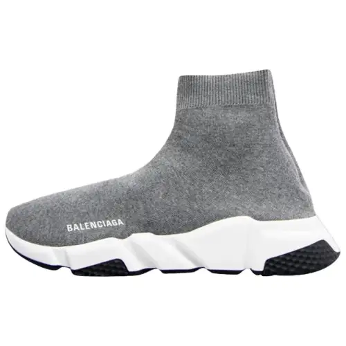 Balenciaga Speed High top Casual Shoes Women's Gray