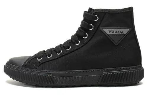 PRADA High top Stylish Skateboarding Shoes Men's Black