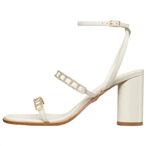 DIOR Diorissime One Strap Sandals 8cm Women's White
