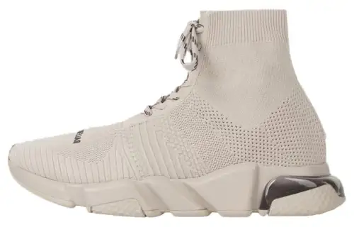 Balenciaga Speed Lace Up Clear Sole Sand