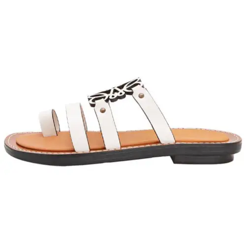 LOEWE Anagram Flip Flops Women's White