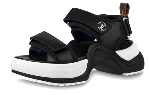 LOUIS VUITTON Archlight Beach Sandals Women's Black