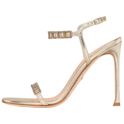 DIOR Diorissime One Strap Sandals 10.5cm Women's Gold