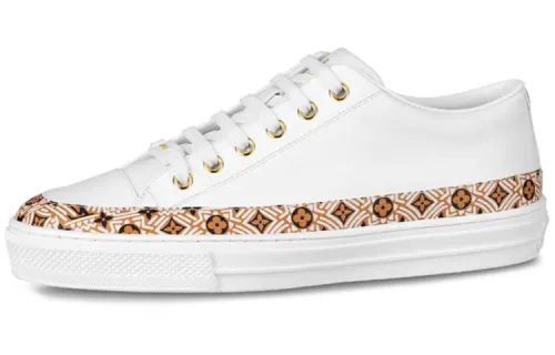 LOUIS VUITTON Lv Crafty Stellar CalfskinSports Shoes White/Brown Women's