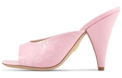 LOUIS VUITTON Stellar Slide Slippers Women's Pink