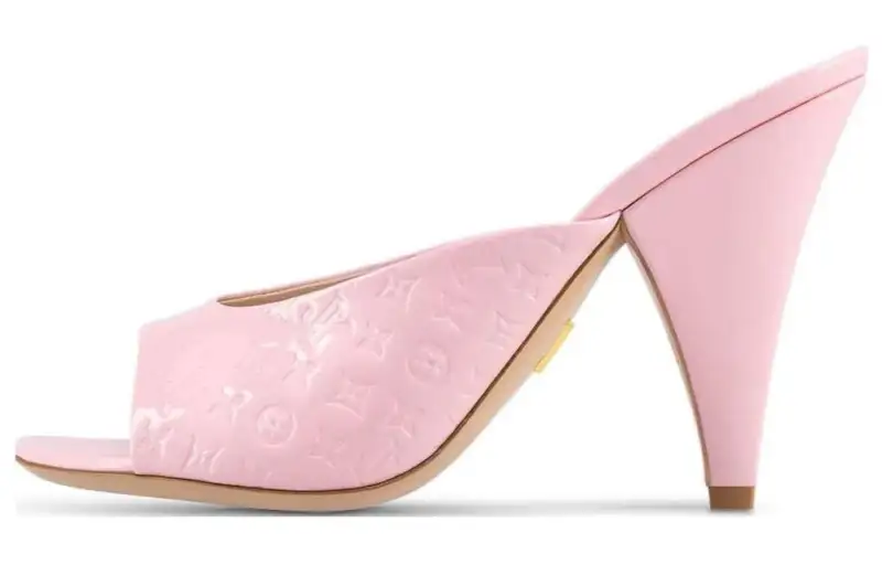 LOUIS VUITTON Stellar Slide Slippers Women's Pink