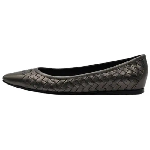 Bottega Veneta Leather, Cow Leather Casual Shoes Women's Dark Gray