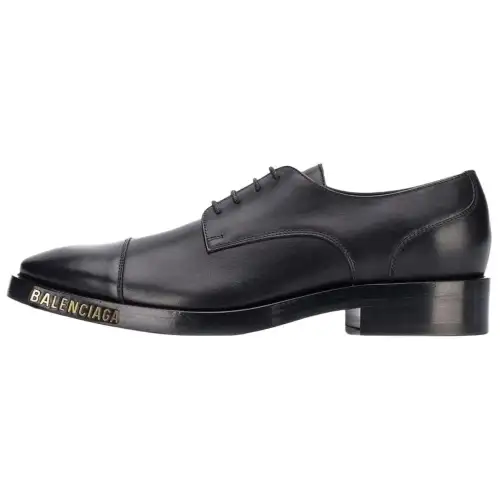 Balenciaga Leather Dress Shoes Men's Black