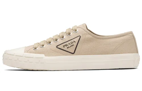 PRADA Wheel Low top Skateboard Shoes Men's Light Brown