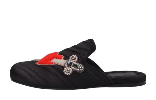 GUCCI Slide Slippers Women's Black