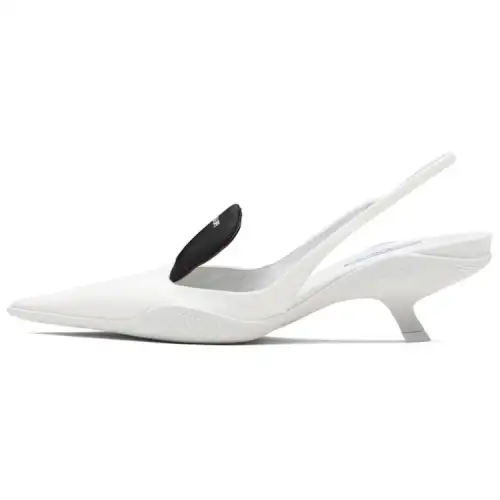 PRADA Irregular Heel High Heels Women's White