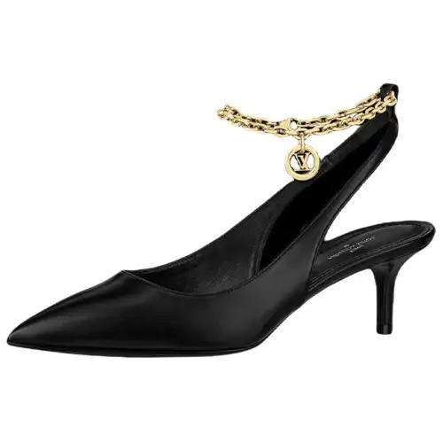 LOUIS VUITTON Mansion High Heels Women's Black