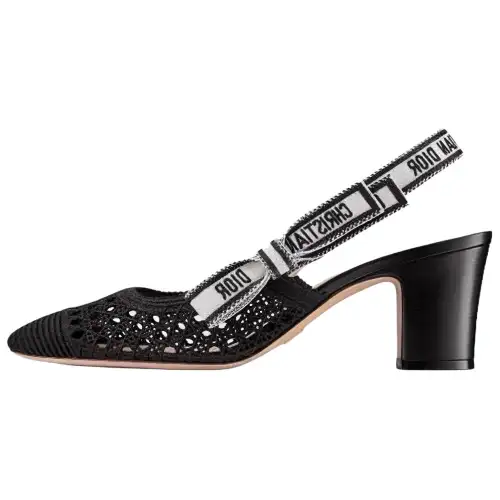 DIOR Moi Block Heel High Heels Women's Black
