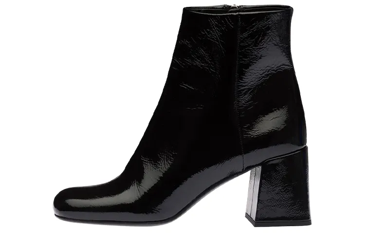 MIU MIU Naplak Ankle Boots Women's Black