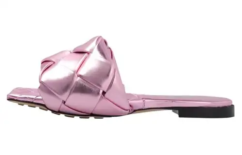 Bottega Veneta Lido Slide Slippers Women's Pink