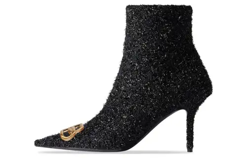 Balenciaga Knife Fashion Ankle Boots 8cm Women's Black