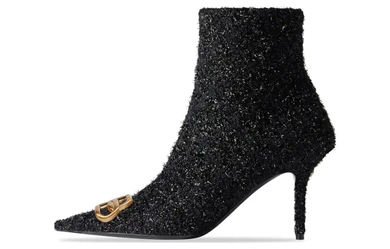 Balenciaga Knife Fashion Ankle Boots 8cm Women's Black