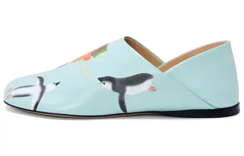 Suna Fujita x LOEWE Toy Leather Casual Shoes Women's Blue