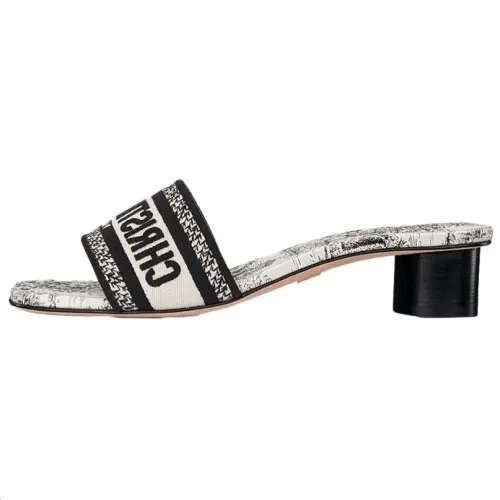 DIOR Dway Slide Slippers 3.5cm Women's Black