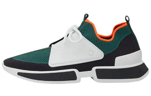 HERMES Expert Sports Abrasion Resistant Low top Casual Shoes Men's Green Orange White