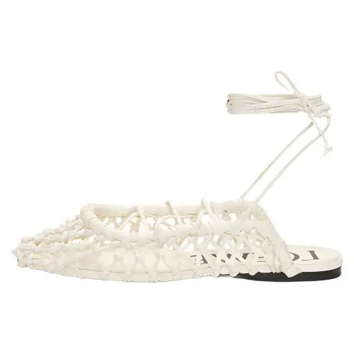 LOEWE Comfortable Round Toe Casual Shoes Women's White
