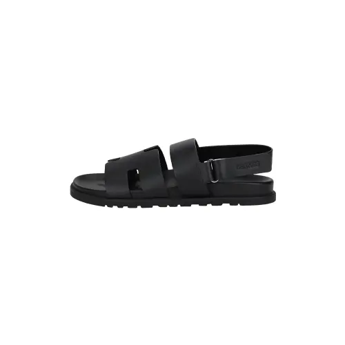 HERMES Genius Urban Techwear Beach Sandals Men's Black