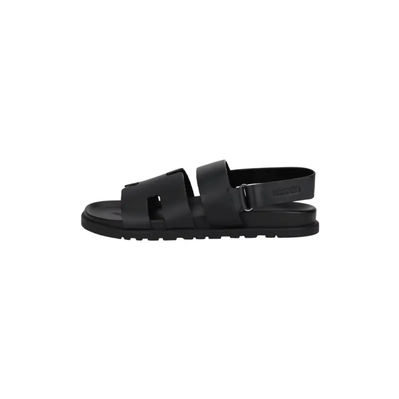 HERMES Genius Urban Techwear Beach Sandals Men's Black