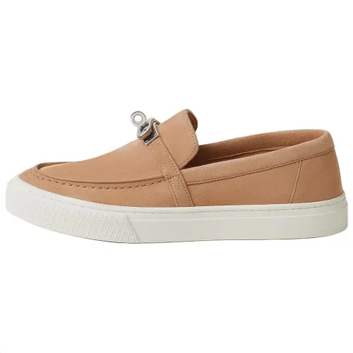 HERMES Game Loafers Women's Beige