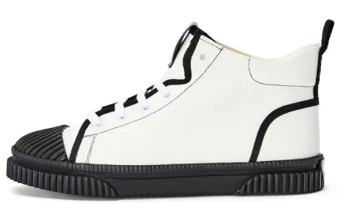 LOEWE Wear resistant And Lightweight Mid top Canvas Shoes Women's White