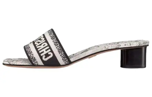 DIOR Dway Slide Slippers Women's Black/White