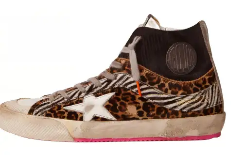 Golden Goose Francy Skateboard Shoes Women's High Top Brown