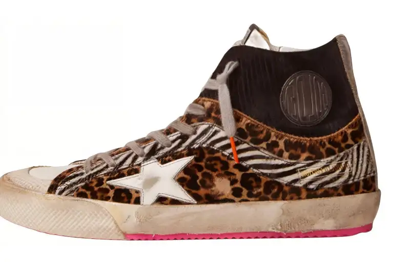 Golden Goose Francy Skateboard Shoes Women's High Top Brown