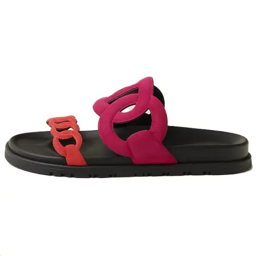 HERMES Extra Slide Slippers Women's Red