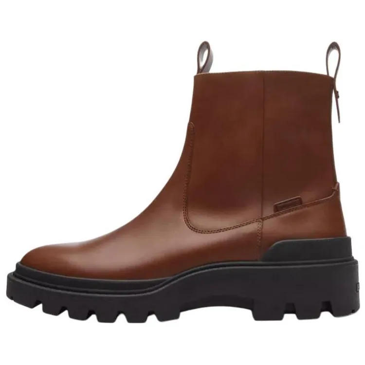 COACH Caiden Ankle Boots 4cm Men's Brown