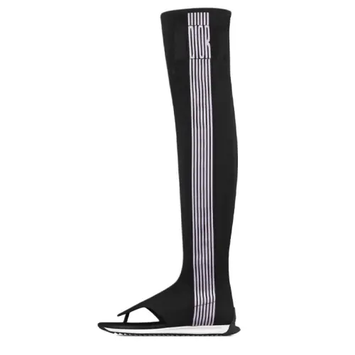 DIOR Optical D Over the knee Boots Women's Black