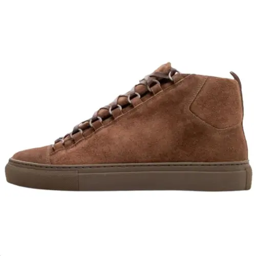 Balenciaga Arena Mid top Skateboard Shoes Men's Brown