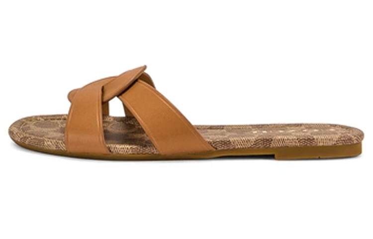 COACH Quick Dry Slide Slippers Women's Brown