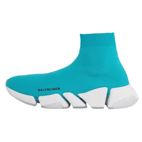 Balenciaga Speed 2.0 High top Casual Shoes Men's Blue