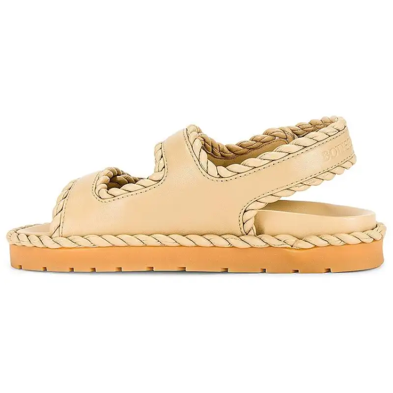 Bottega Veneta Leather Beach Sandals Women's Brown